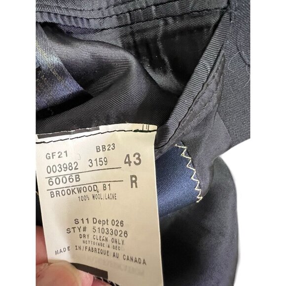 Brooks Brothers 1818 Madison Dark Navy Blazer Loro Piana Wool 43R Classic - Picture 8 of 16